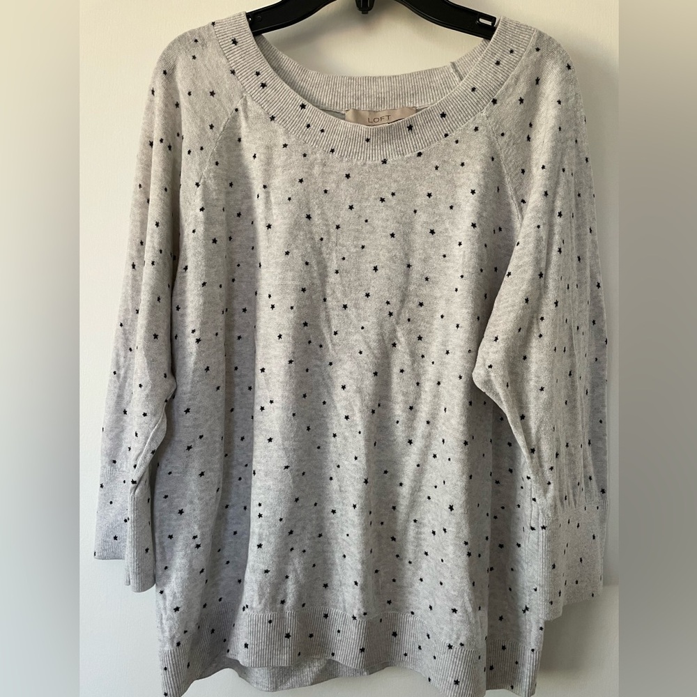 Loft Sweater, Size Large, Cotton